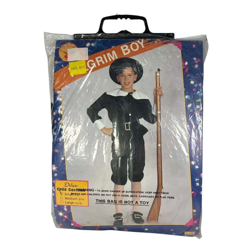 Rubie's Pilgrim Boy Deluxe Child Costume Small 4-6 Halloween Thanksgiving Play